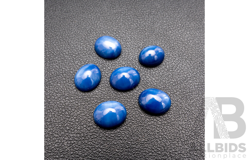 (6) Star Sapphire Cabochons 40.95 Ct