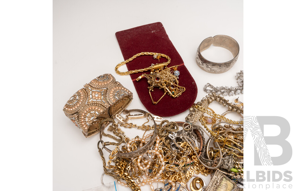 Collection of Assorted Jewellery Items Including Rings, Bracelets, Watches & Necklaces