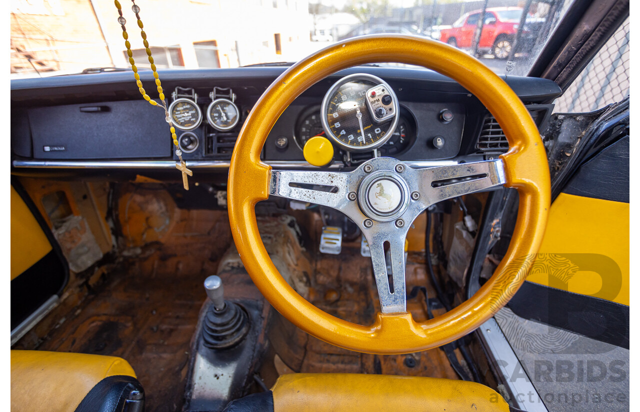 1/1973 Toyota Corolla KE20 2d Sedan Black Ported Rotary 2.3L - Modified & Engineered