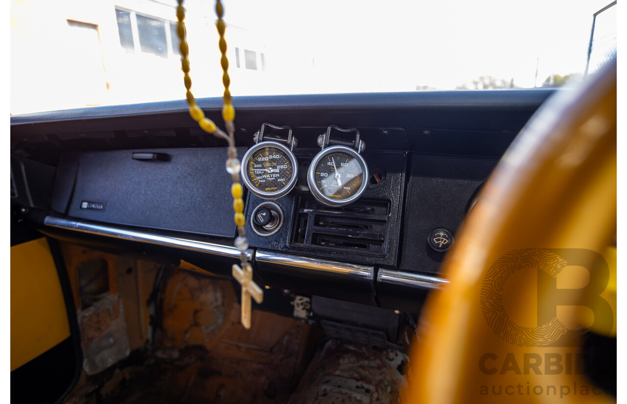 1/1973 Toyota Corolla KE20 2d Sedan Black Ported Rotary 2.3L - Modified & Engineered