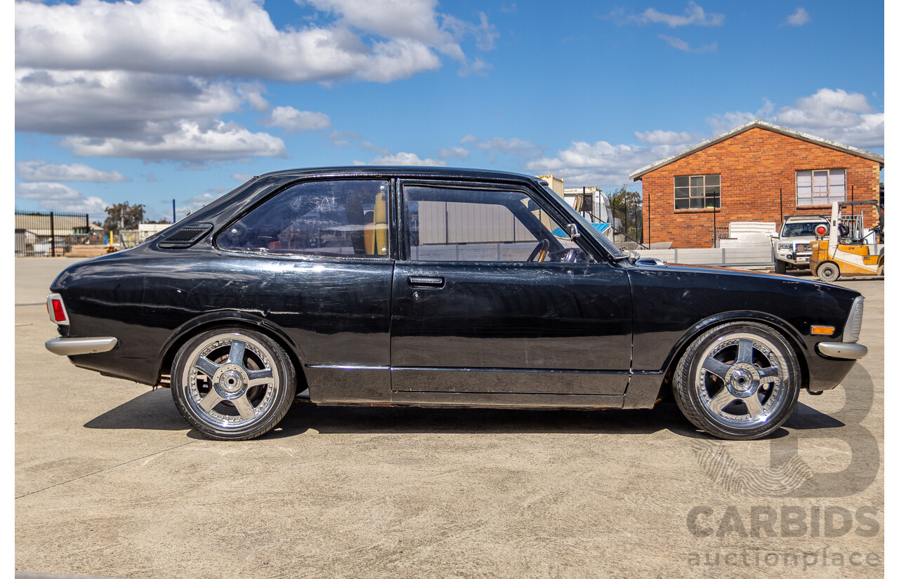 1/1973 Toyota Corolla KE20 2d Sedan Black Ported Rotary 2.3L - Modified & Engineered