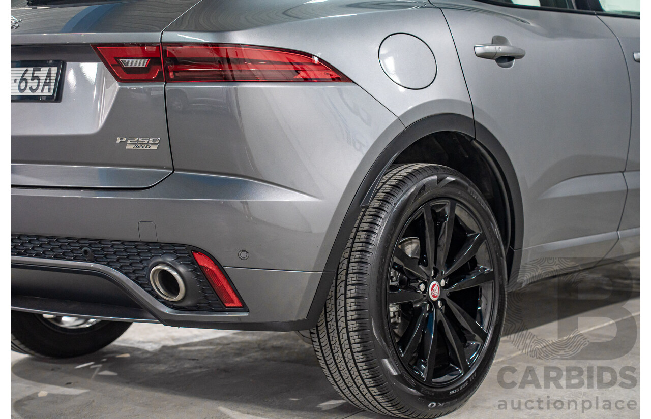 11/2020 Jaguar E-Pace P250 Chequered Flag (AWD 183KW) X540 MY20 4d Wagon Corris Grey Metallic Turbo 2.0L