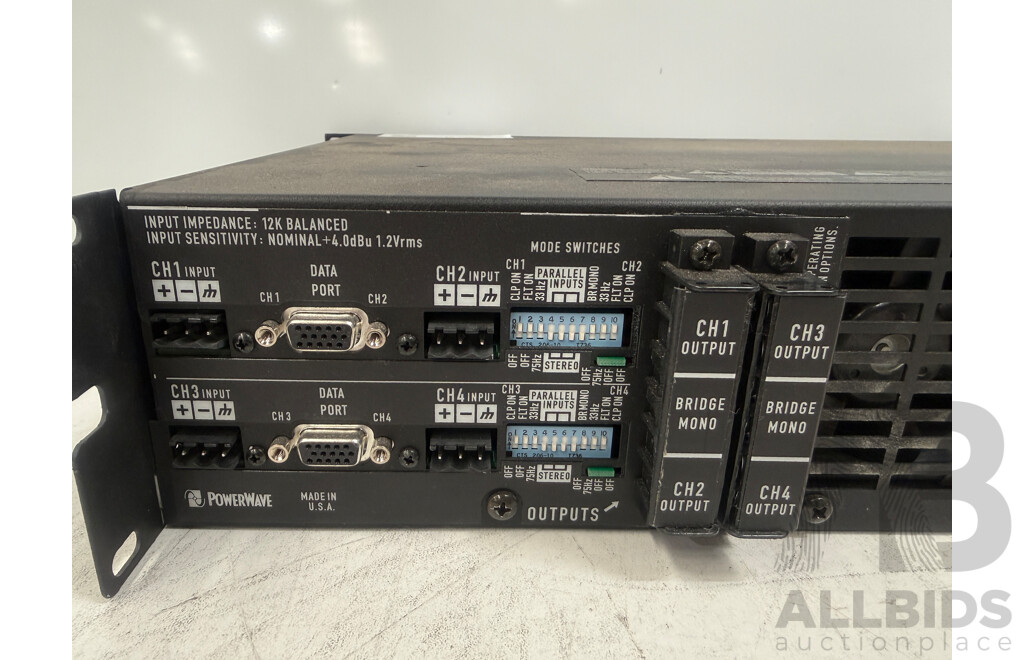 QSC CX404 Ampilifier - 4 Channel - 250 W/8 OHMS