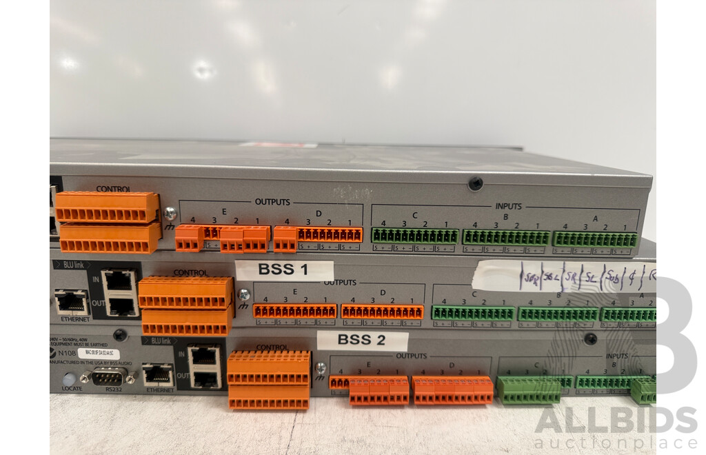 3x Soundweb - London BLU-100 Signal Processor