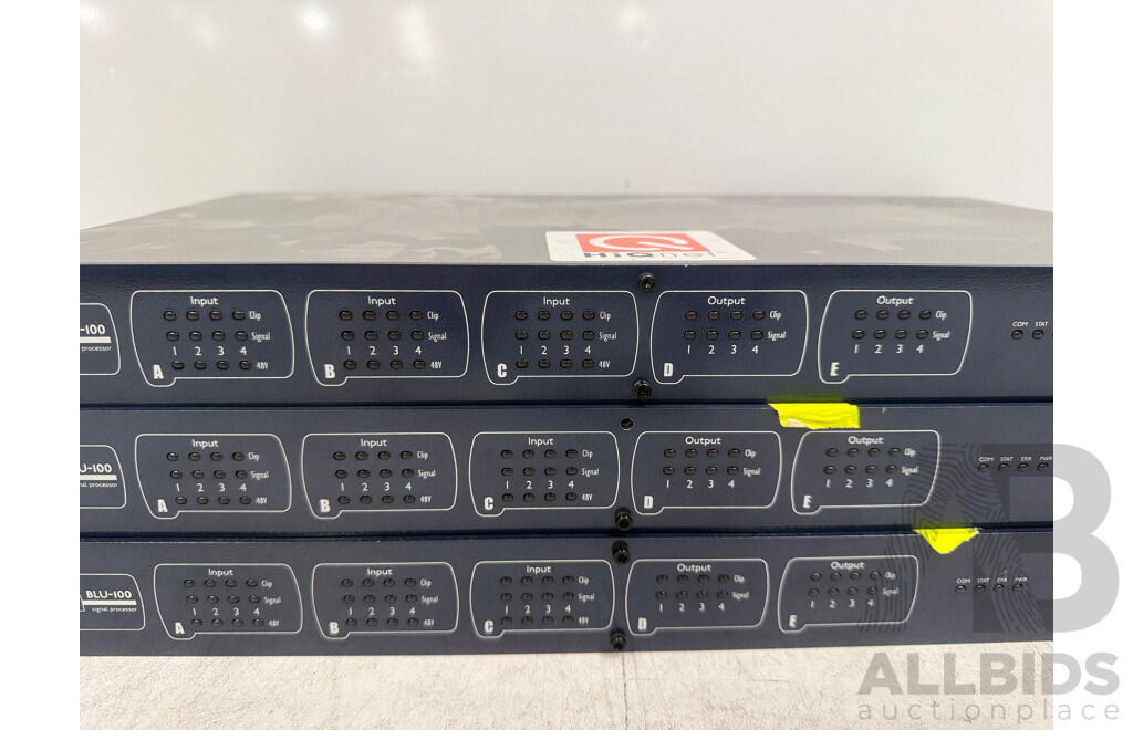 3x Soundweb - London BLU-100 Signal Processor