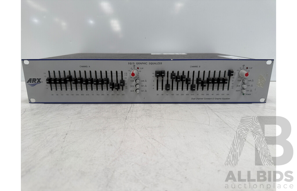 ARX - EQ15 - Dual Channel Q' Graphic Equalizer