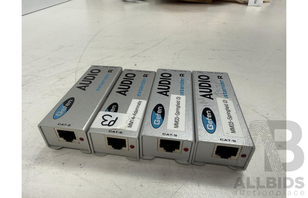 4x Gefen Audio Extender R + 1x Gefen Audio Extender S + 1x Gefen VGA Audio Extender R + 1x Gefen USB 2.0 LR Extender R