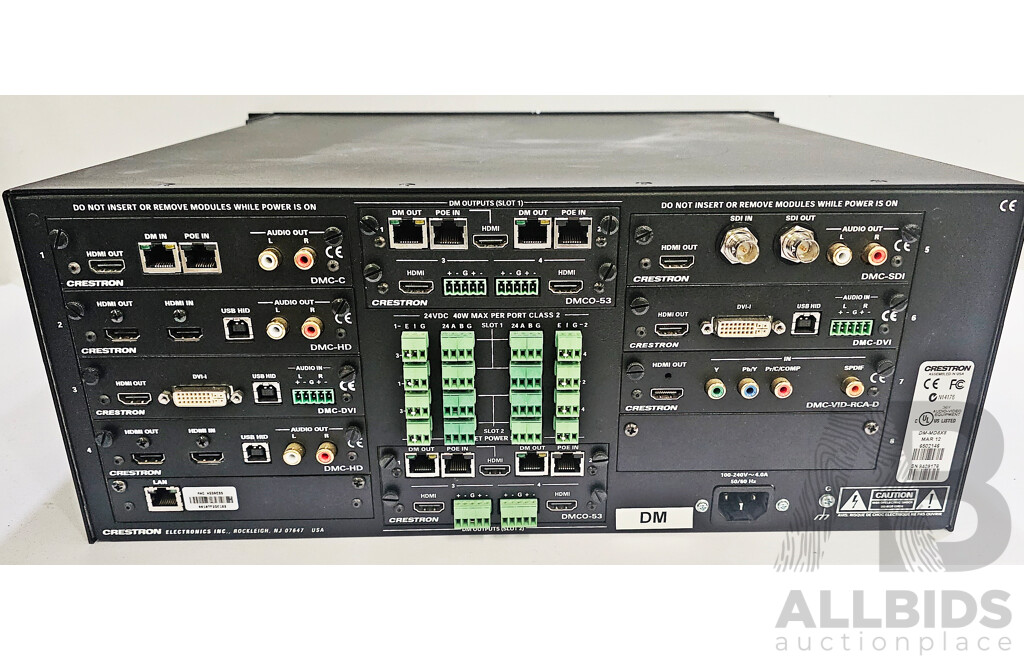 Creston (DM-MD8X8) High Definition Digital Media Distribution