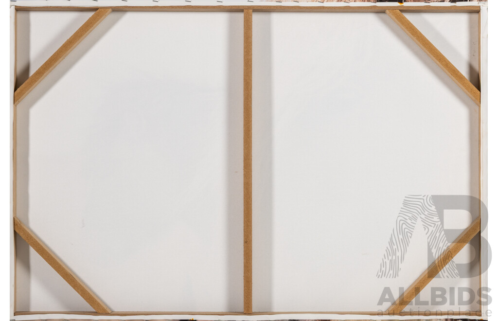 Artist Unknown, (20th Century), Pair of Ponies, Beautiful Reproduction Canvas Print of Original Colour Photograph, 59 x 89 cm