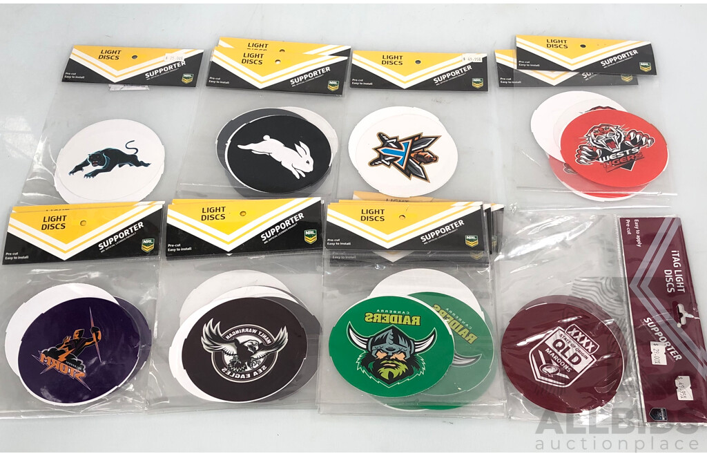 Powerdecal Light Up Decal Discs - Lot of 11 - New