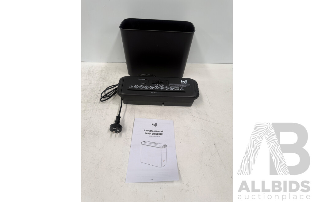 Keji Strip Cut Shredder - 8 Litre Capcity
