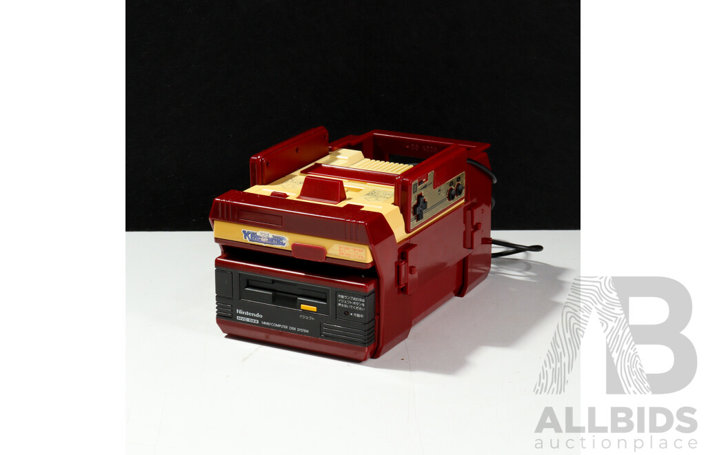 Vintage Nintendo Family Computer Video Game Console with Controllers, Games & Power Supply