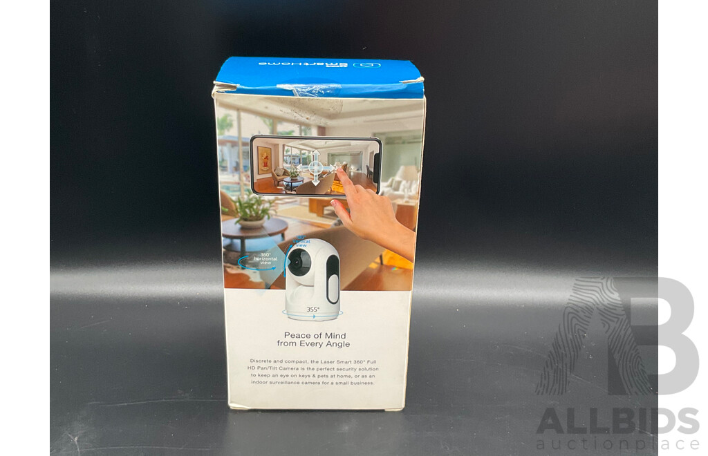 Laser Smart Home Pan/Tilt Camera and Dynabook Micro SDXC UHS-1 Card 64GB