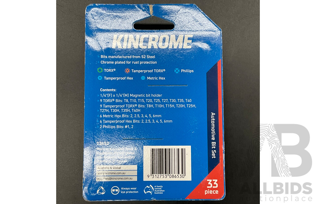 Kinchrome 48 Piece Socket Set and Automotive Bit Set