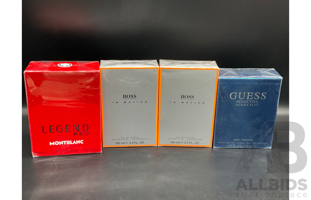 Assorted Men's Fragrances Including Hugo Boss, Guess and Montblanc