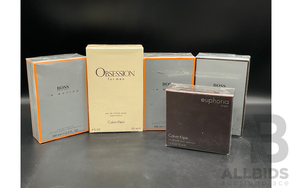 Assorted Men's Fragrances Including Hugo Boss and Calvin Klein