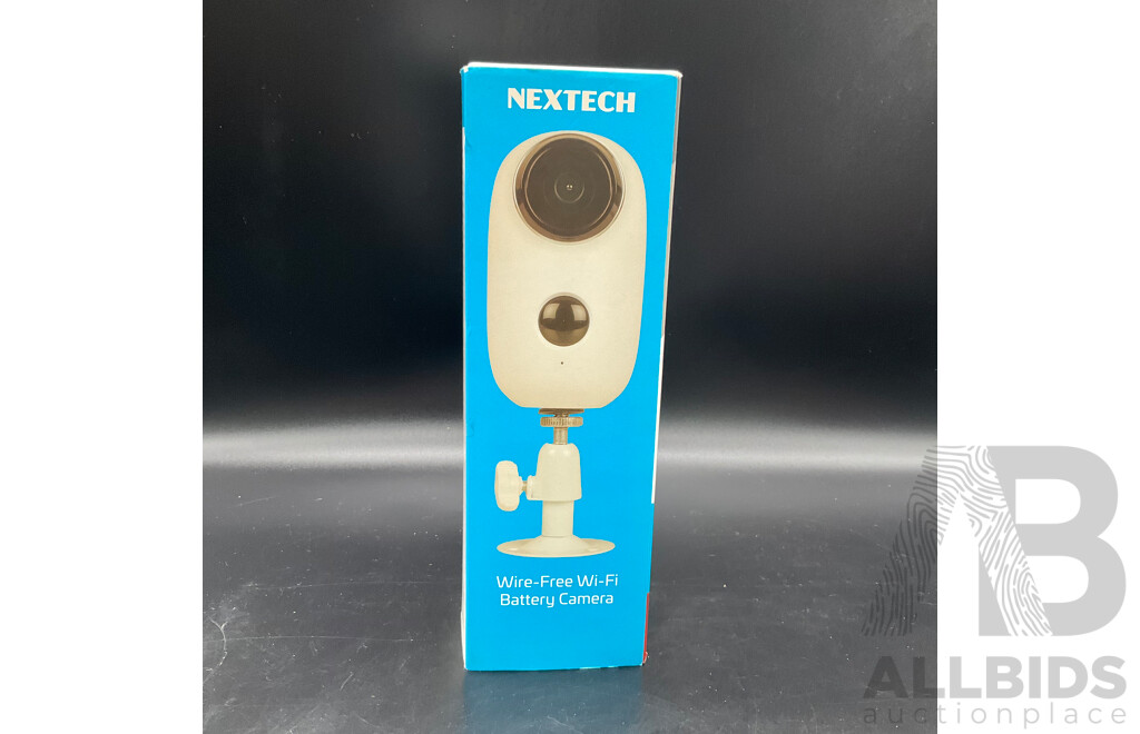 Nextech Wire-Free Wifi Battery Camera and Powertech Jumpstarter and Powerbank