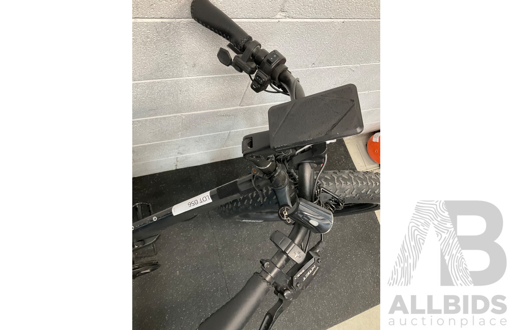 Black Folding Electric Bike