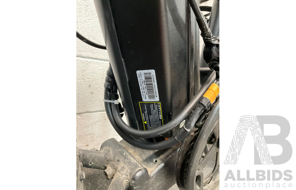 Black Folding Electric Bike