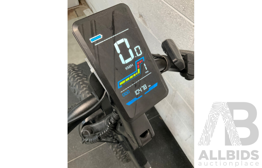 Black Folding Electric Bike