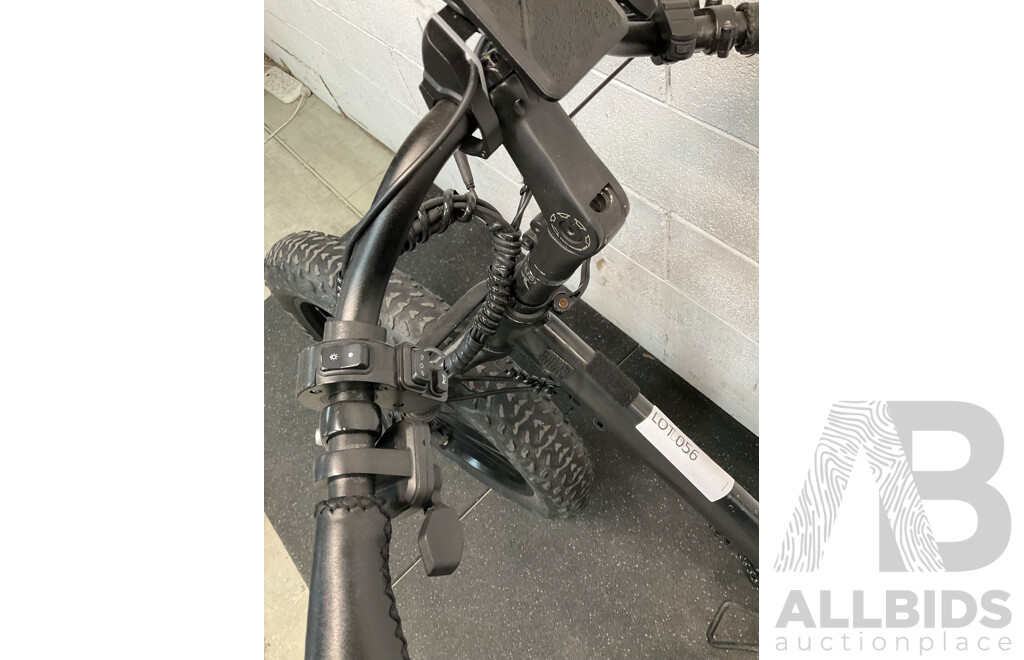 Black Folding Electric Bike