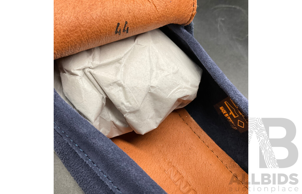 RODD & GUNN St James Loafer Brown Size 43 & Blue Denim Loafer Size 44 - Lot of 2