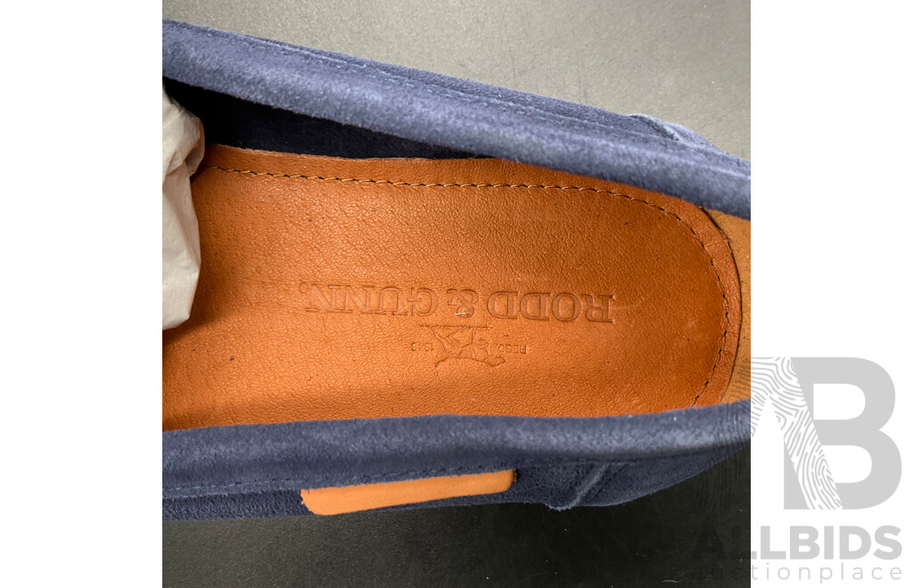 RODD & GUNN St James Loafer Brown Size 43 & Blue Denim Loafer Size 44 - Lot of 2