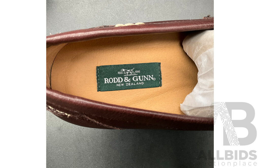 RODD & GUNN St James Loafer Brown Size 43 & Blue Denim Loafer Size 44 - Lot of 2