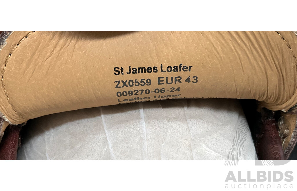 RODD & GUNN St James Loafer Brown Size 43 & Blue Denim Loafer Size 44 - Lot of 2