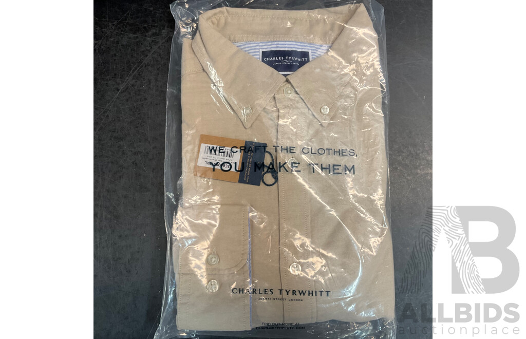 Charles Tyrwhitt Extra Large Shirt and POLO Shirt - Lot of 8