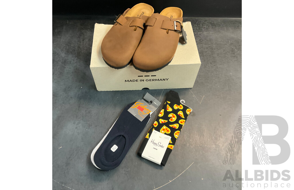 JOSEF SEIBEL 04 Braun Size 42 & 2 Pairs of Socks