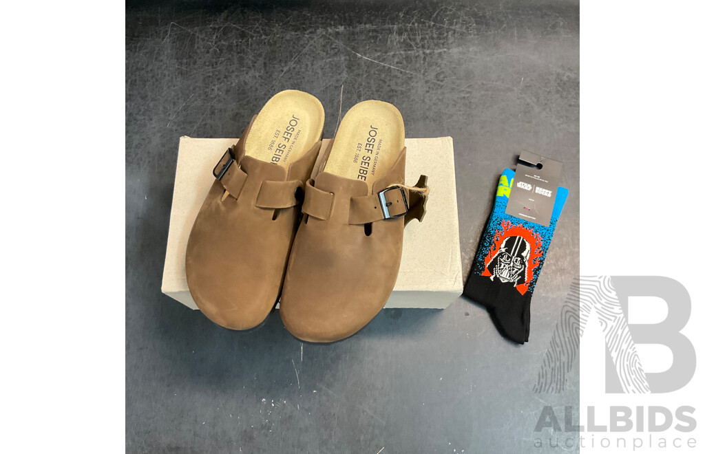 JOSEF SEIBEL 04 Braun Size 40 & Pair of Socks