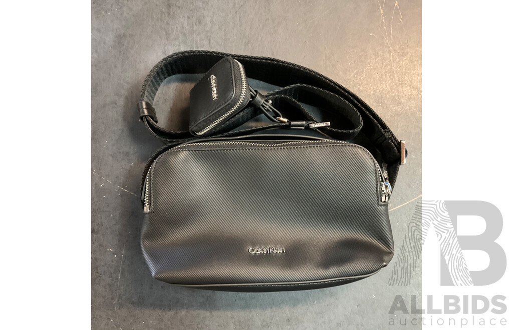 Calvin Klein Black Camera Bag with Case - ORP $169