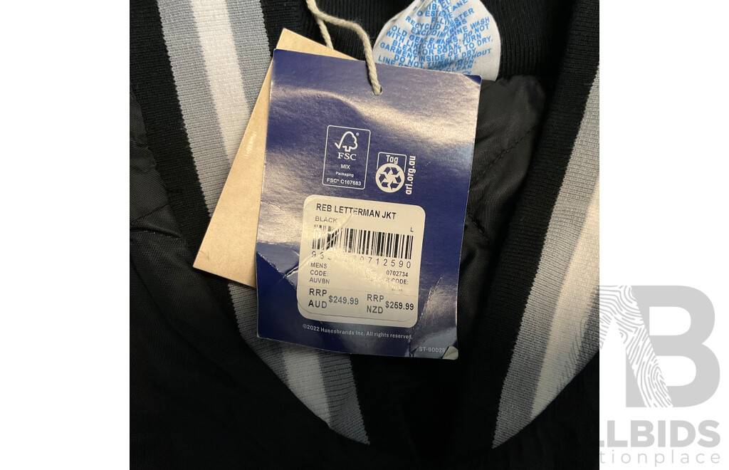 Champion Letterman Black Jacket - RRP$ 249.99