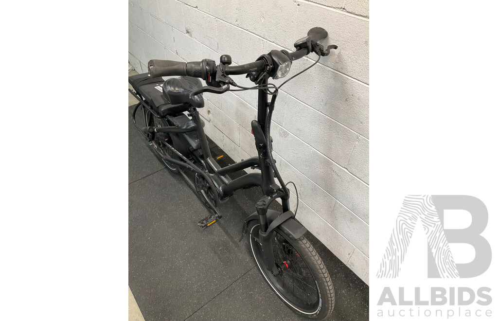 Black Folding Electric Bike