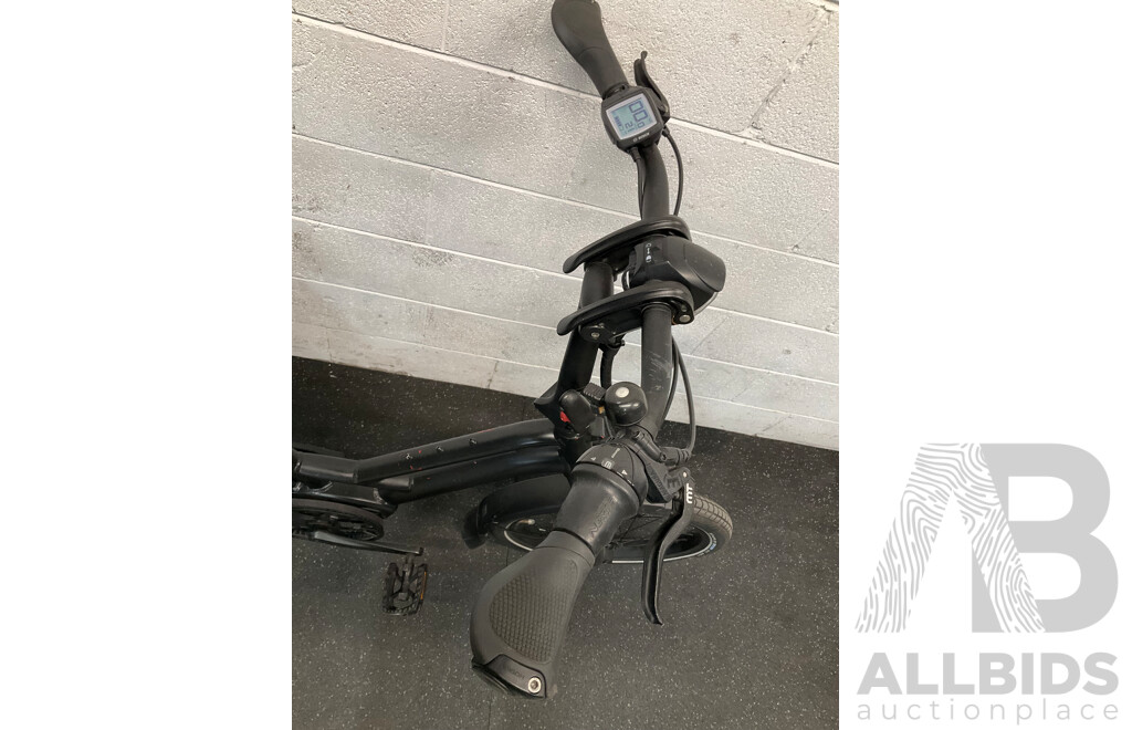 Black Folding Electric Bike