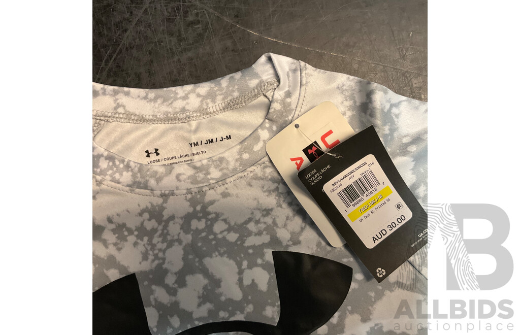 Under Armour Youth Size S/M Apparel - Lot of 8 - Total ORP $ 370