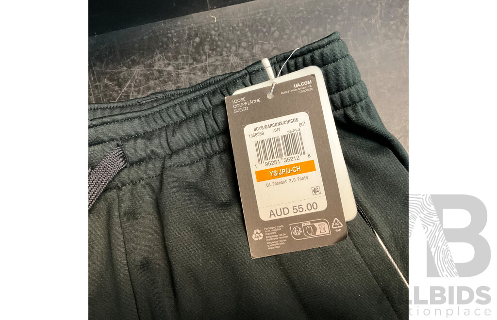 Under Armour Youth Size S/M Apparel - Lot of 8 - Total ORP $ 370