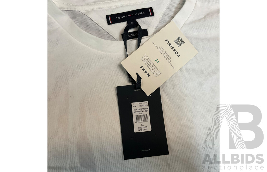 Kiss Chacey Black Size L Sweater & Supre Size XS Puffer Vest & Tommy Hilfiger White Size XL T-shirt - Lot of 3