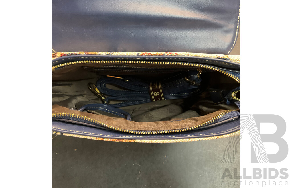 GUESS Long Brown Wallet and Assorted Bags and Bracelet - Lot of 5