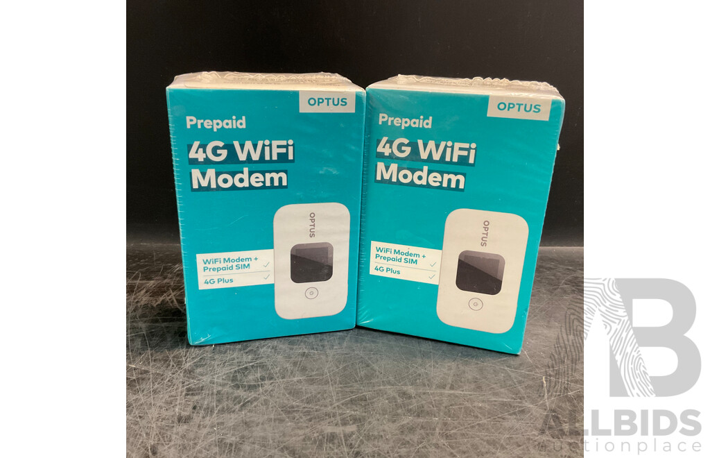 OPTUS Prepaid 4G Wifi Modem - Lot of 2