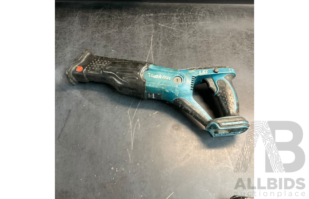 Makita BJR181 Cordless Reciprocating Saw & DGA504 Angle Grinder with 1 Battery