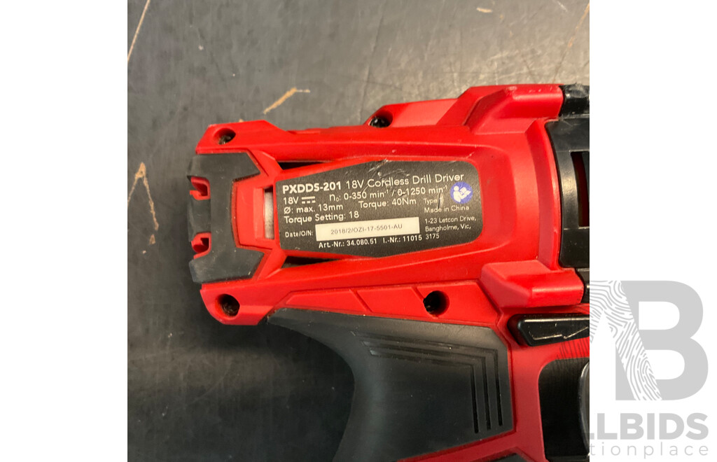 OZITO PXDDS-201 Cordless Drill Driver & FERREX Reciprocating Saw with Batteries - Lot of 2