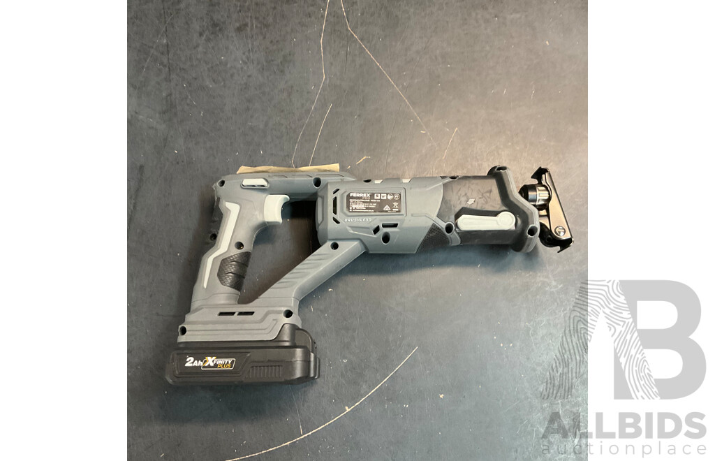 OZITO PXDDS-201 Cordless Drill Driver & FERREX Reciprocating Saw with Batteries - Lot of 2