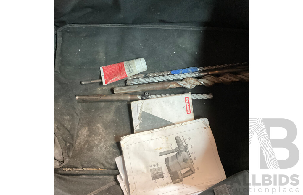 HILTI TE 60-A36 Cordless Combihammer with 1x Battery and 1x Charger in Tool Bag