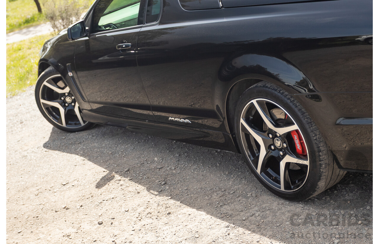 06/2013 Holden Special Vehicles (HSV) Maloo R8 Gen-F 2d Utility Phantom Black Metallic V8 6.2L - Walkinshaw Enhanced