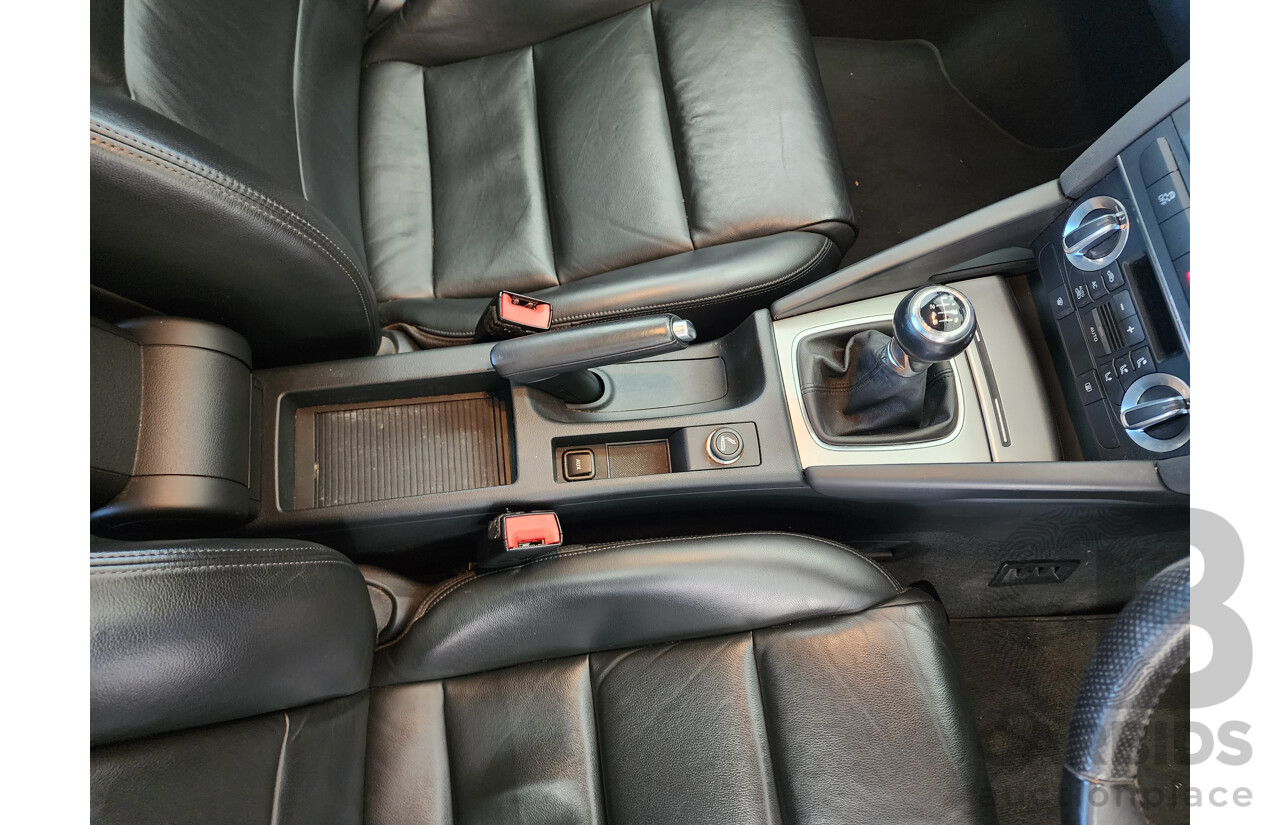 5/2010 Audi A3 Sportback 1.8 TFSI Ambition 8P MY09 5d Hatchback Black 1.8L