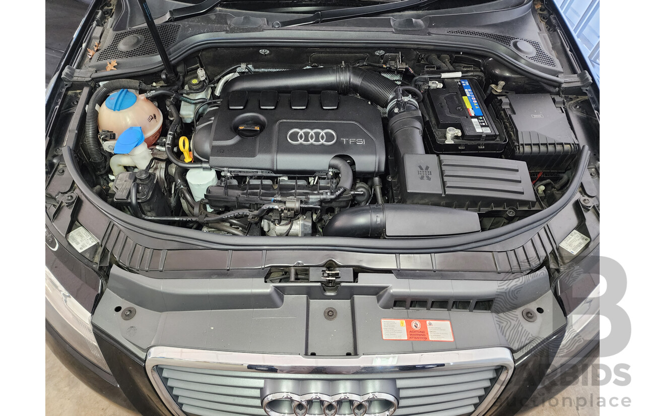 5/2010 Audi A3 Sportback 1.8 TFSI Ambition 8P MY09 5d Hatchback Black 1.8L