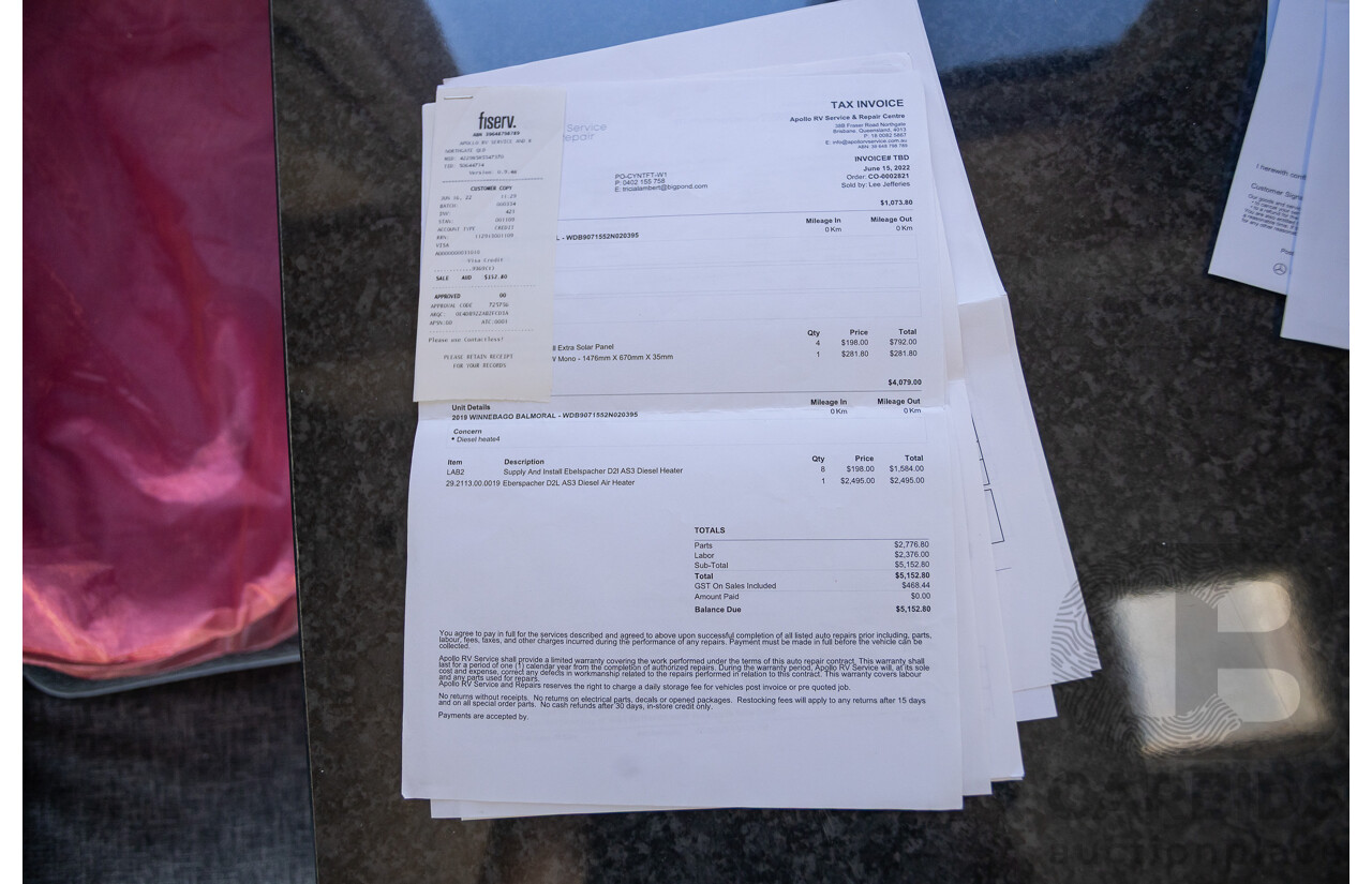 5/2019 Mercedes-Benz Sprinter 513 CDI Winnebago Balmoral RV Turbo Diesel 2.1L