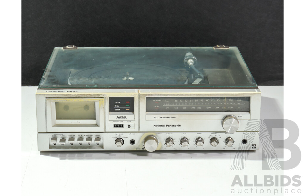 Vintage National Panasonic Ledsonic 1500 SG-1500 P Vintage All-in-One Stereo System